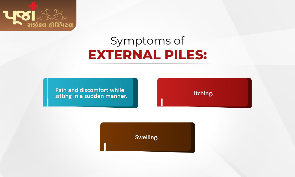Symptoms of external Piles